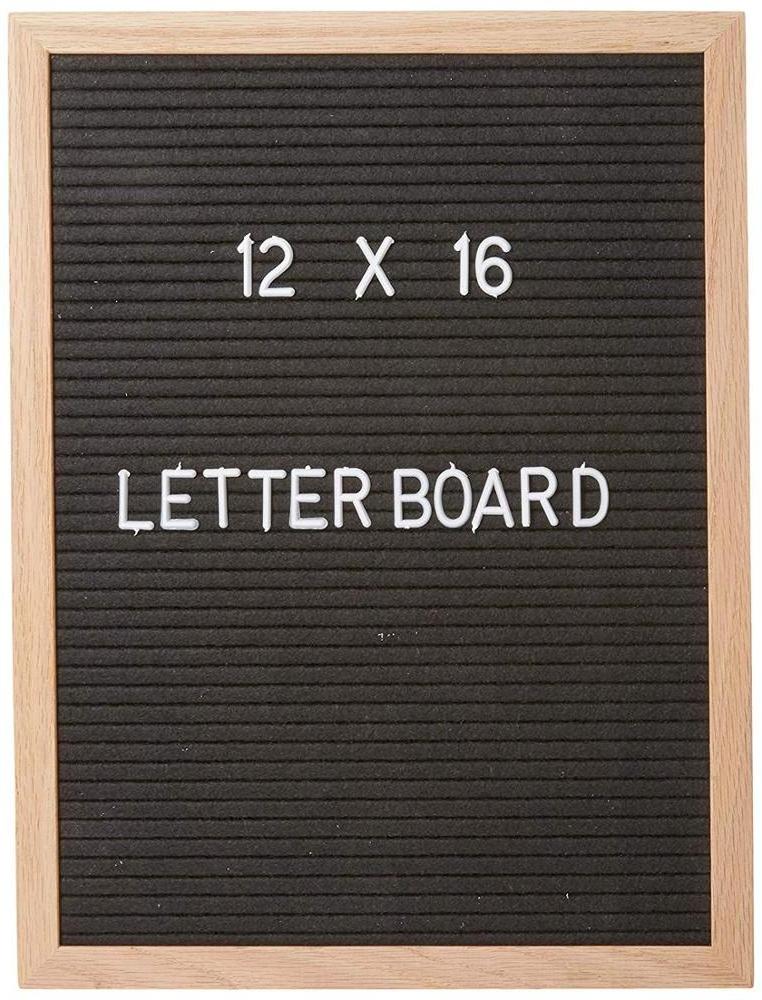 Rustic Board Colorful Changeable Felt Letter Board with Cotton Bag Stand String Scissor