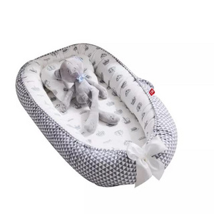 Baby Lounger Baby Nest Co Sleeping 100% Cotton Breathable Crib Newborn Lounger  Pillow for Newborn-Baby Nest Sleeper