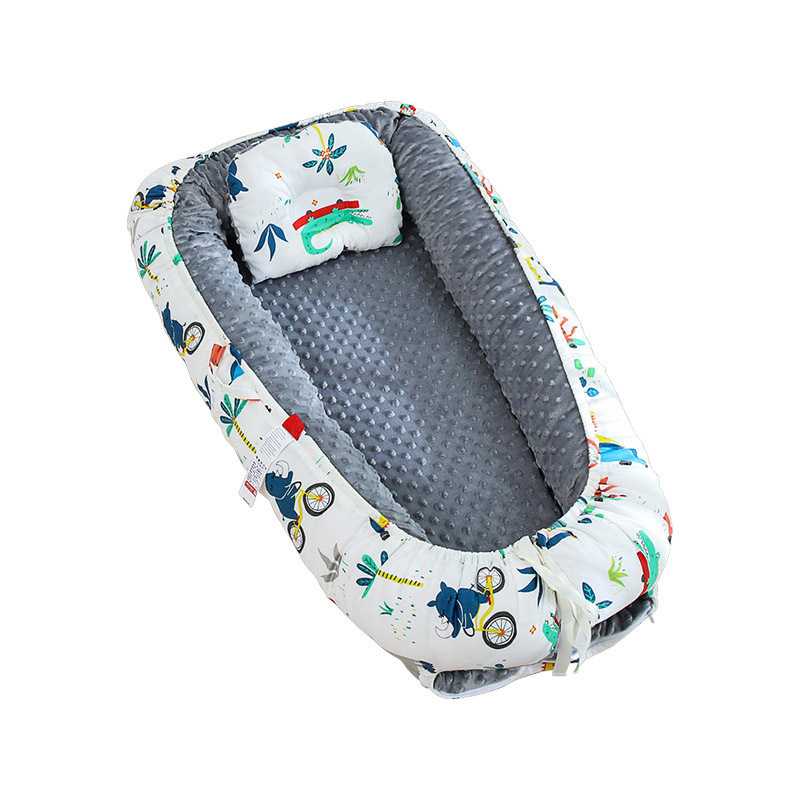 Cotton Crib Newborn Lounger Baby Nest For Kids  Custom Portable Breathable Fiberfill Infant Travel Sleeping Cot Bed