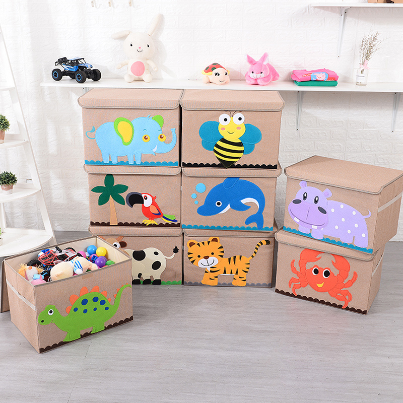 Extra Large Toy Box Collapsible Toys Storage Chest for Kids Fliptop Lid & Handles Big Toy Bin for Playroom Container