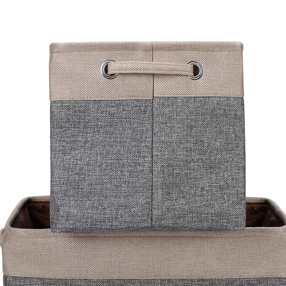 Large Storage Baskets for Shelves Organizing, Collapsible Fabric Storage Bins for Closet, Nursery Home Office Laundry Gifts