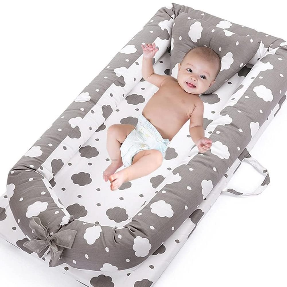 Baby Lounger Cover Baby Nest Cover 100% Cotton Breathable Sleeping Bed Cover for Newborn Nest Co Sleeping Bed Machine Washable