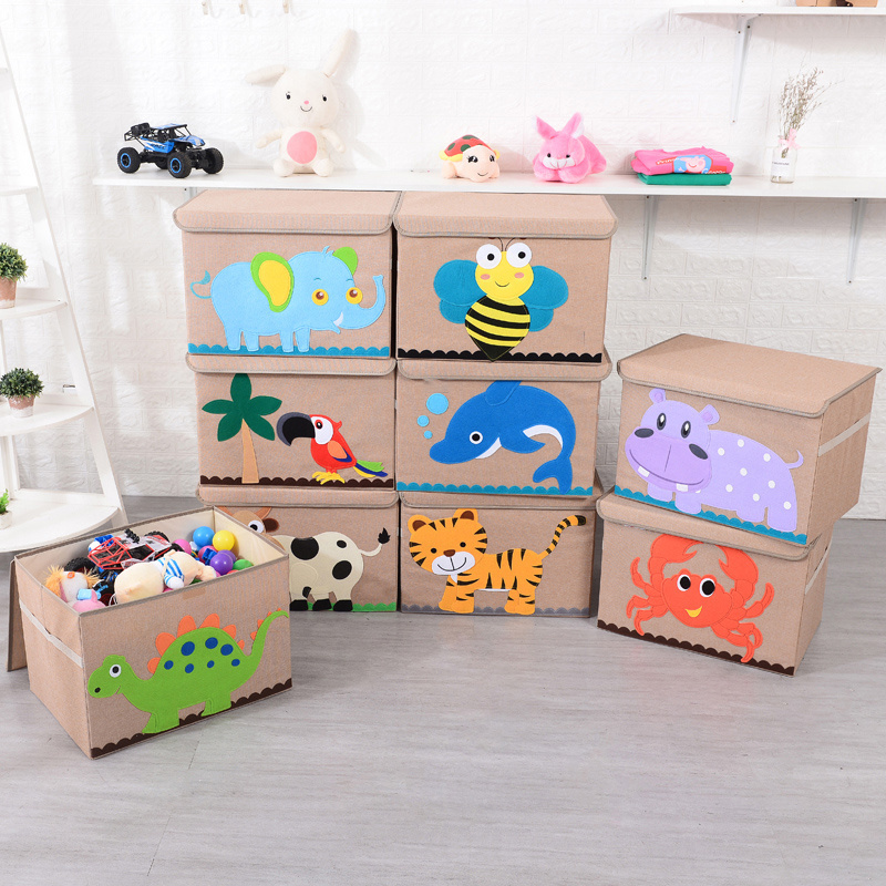 Extra Large Toy Box Collapsible Toys Storage Chest for Kids Fliptop Lid & Handles Big Toy Bin for Playroom Container