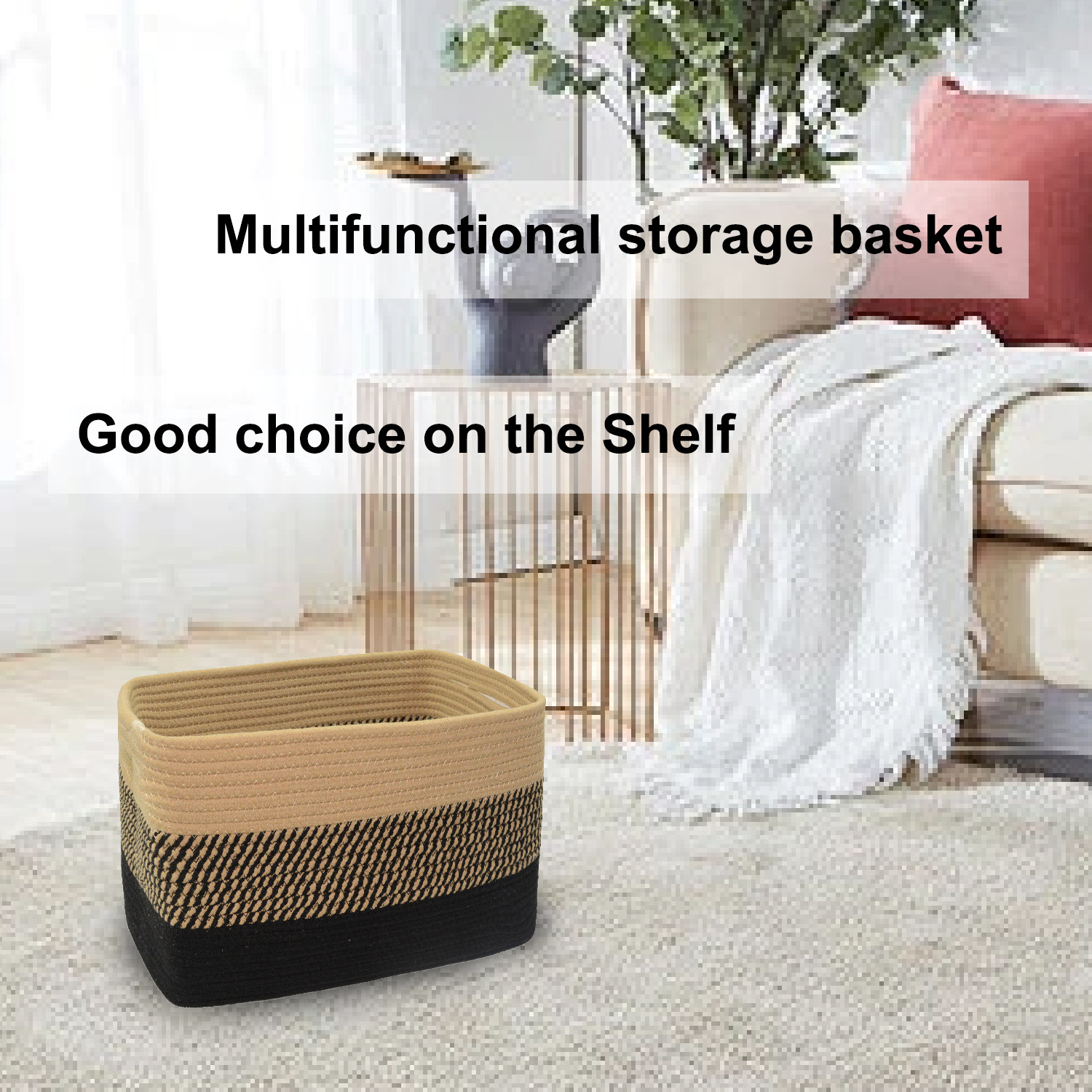 Bestseller  Cloth Towel Shoe Laundry Storage Basket for Organizing,  Gift Toy Organizer Cotton Rope Basket