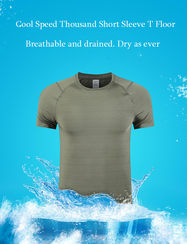 Wholesasale Sportswear Men's Gym Top Tshirt Moisture Wicking Active Athletic Gym T-shirt Quick Dry Compression Shirts