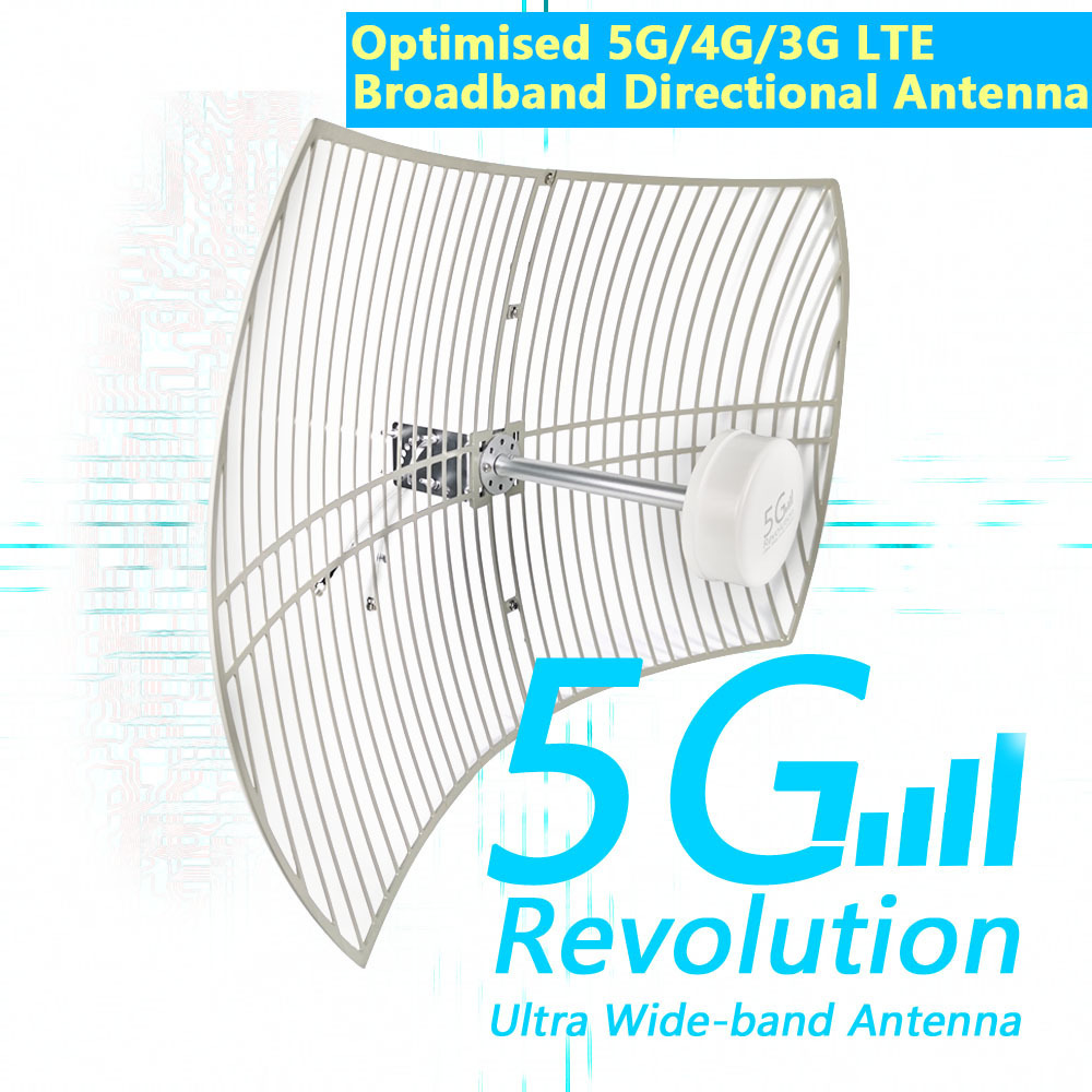 Version 9 Qifan antenna 5g ready 4g revolution parabolic antenna 698-6000MHz high gain 2x30dbi