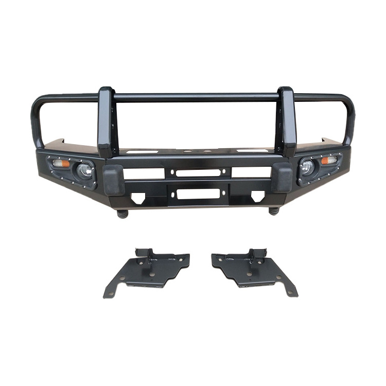 BOSSLAND OEM Design Factory Wholesales Auto Bodykit 4X4 Offroad Accessories Land Cruiser 76 LC79 Adult Front Steel Car Bumper