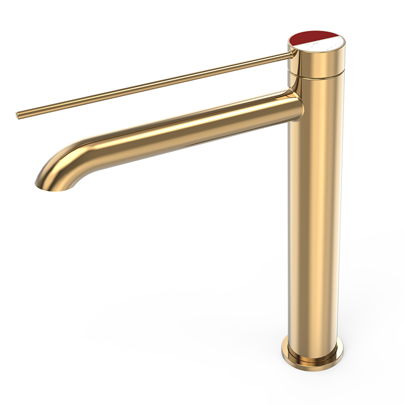 Kaiping luxury golden brass bathroom gold basin faucet