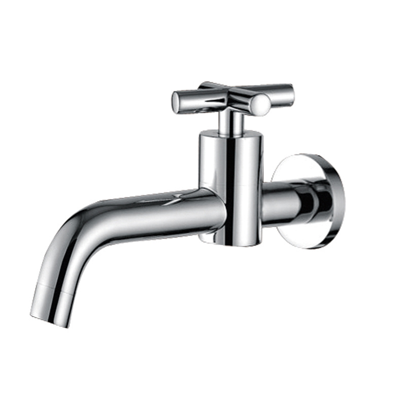 Kaiping factory outdoor wall mount curved cold water faucet