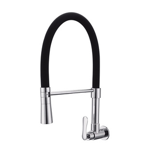 Kaiping brass wall mounted pull-down kitchen faucet with sink taps