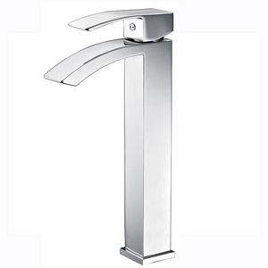 Wholesale chrome copper bathroom waterfall basin faucet