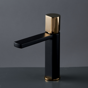 Best selling Kaiping taps factory brass rose gold bathroom faucet