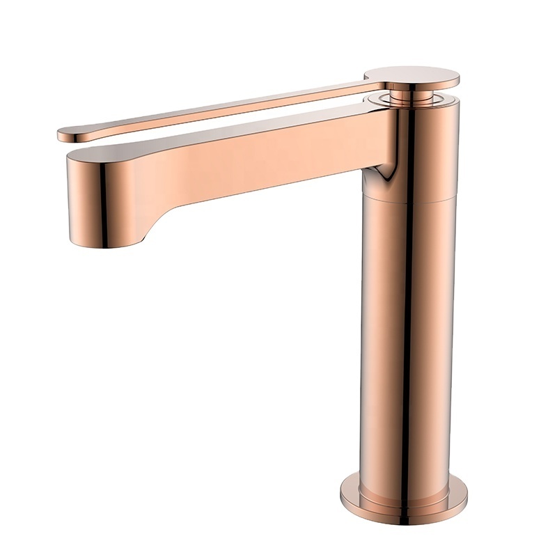 Kaiping taps manufacturer griferia bathroom brass basin tap copper brush gold faucet