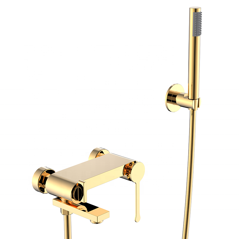 Kaiping faucet factory luxury bathroom rose gold shower set