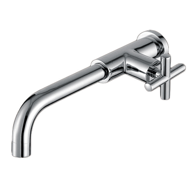 Kaiping factory outdoor wall mount curved cold water faucet