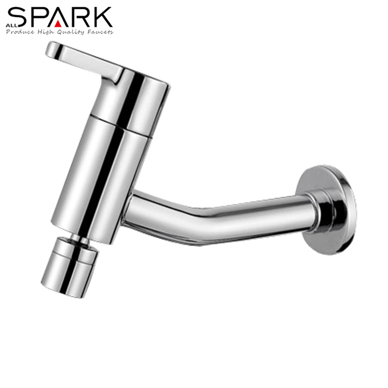 Kaiping factory outdoor wall mount curved cold water faucet