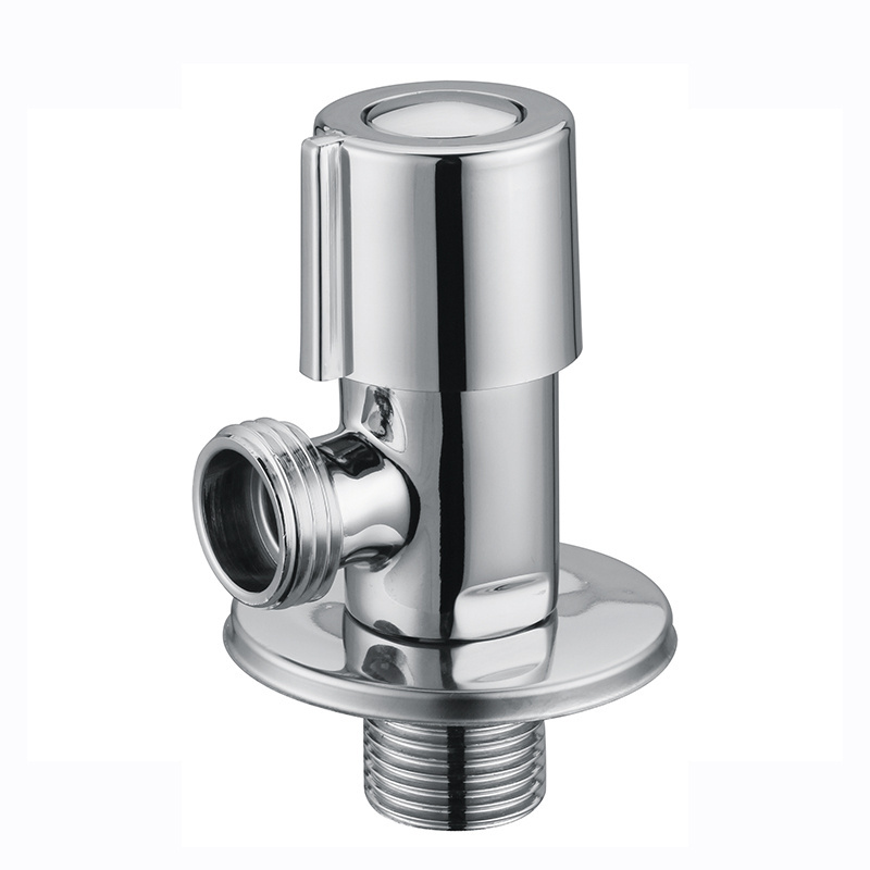 Double ways polished brass accessory basin stop 1/2 inch angle valve