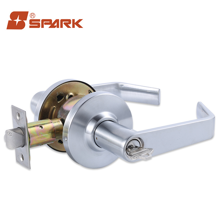 Interior Modern Hall Closet Lever Passage Door Lock Lever Handle Lock