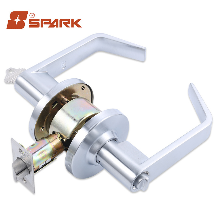 Interior Modern Hall Closet Lever Passage Door Lock Lever Handle Lock