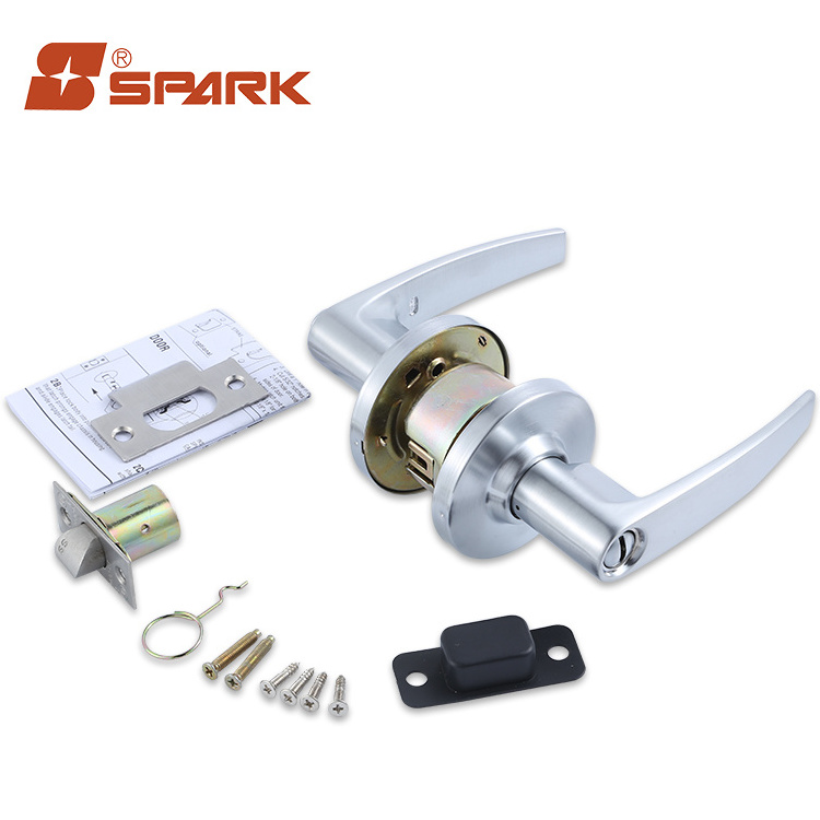 Entrance Privacy 400,000 Cycles No Keys Tubular Lever Door Handle Entry Lockset