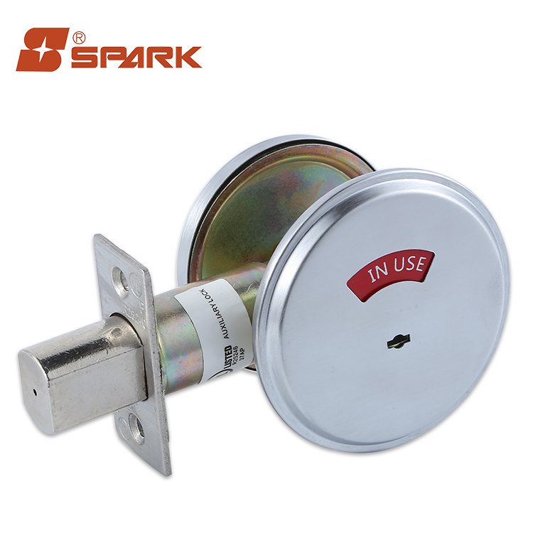 Hot Selling Commercial ANSI Grade 2 Satin Chrome indication Single Deadbolt Lock for Privacy