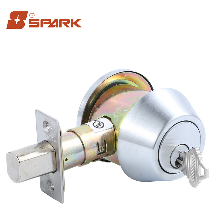 American ANSI Grade 1 Residential SUS 304 Satin Chrome Deadbolt Lock