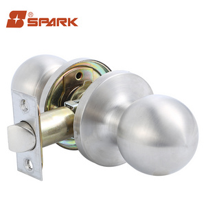 High quality SUS 304 wooden interior keyless knob door locks