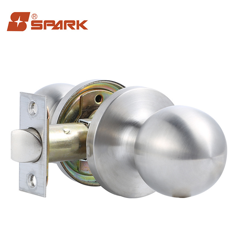 High quality SUS 304 wooden interior keyless knob door locks