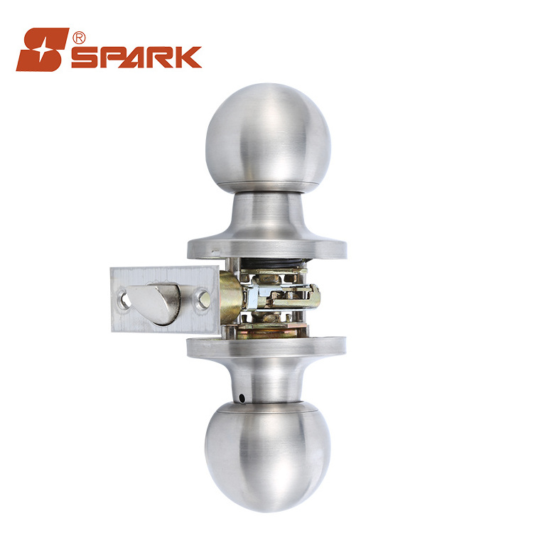 High quality SUS 304 wooden interior keyless knob door locks