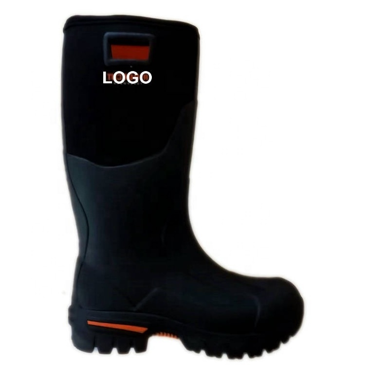 Men's Winter Hunting Boots Arctic Snow Boots 8mm Neoprene with Fleece Warm Rubber Wellies Insulated Durable