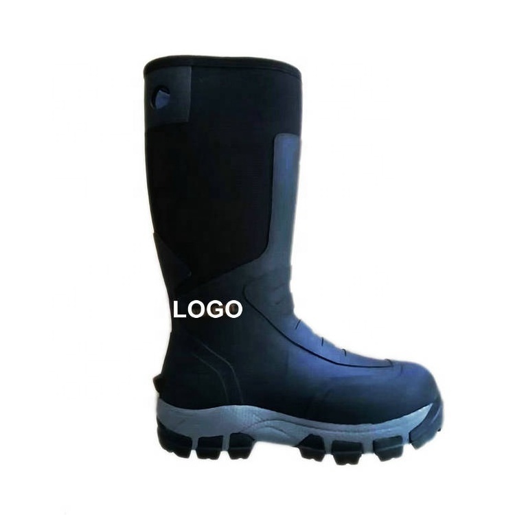 Men's Winter Hunting Boots Arctic Snow Boots 8mm Neoprene with Fleece Warm Rubber Wellies Insulated Durable