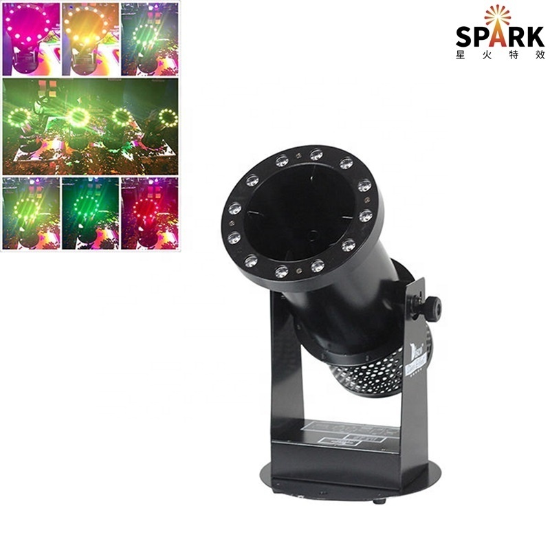 SP 1500W DMX control adjustable spray direction 12pcs RGB LED confetti machine confetti cannon machine