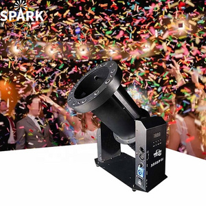 SP 1500W DMX control adjustable spray direction 12pcs RGB LED confetti machine confetti cannon machine