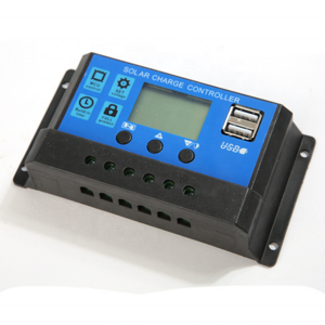 PWM Wholesale Price Solar Charge Controller 12V/24V 10A Solar Panel PWM Charging with Dual USD Digital Display