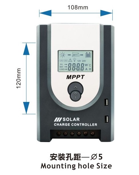 10A MPPT Solar Panel Battery Charger 12V 24V Solar Charger Controller MPPT 10A for Solar System