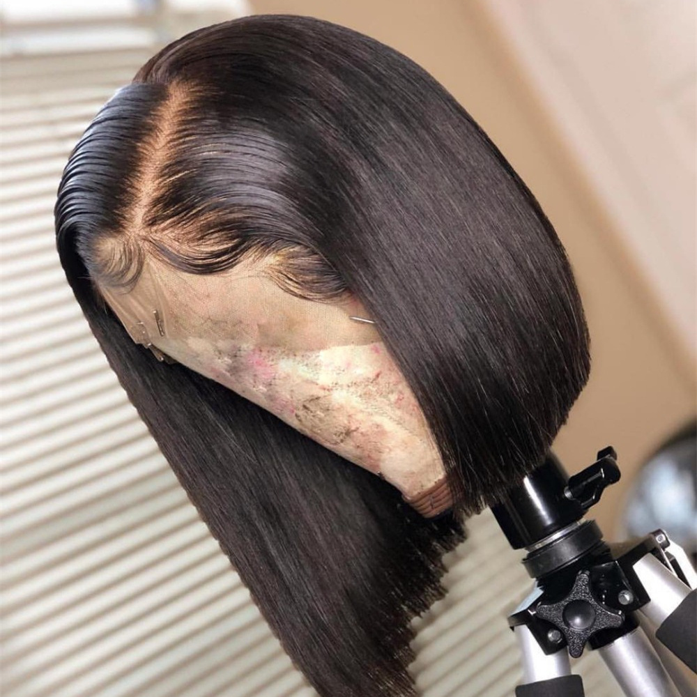 Bone Straight Human Hair Bob Wigs Lace Front High Quality Hair Extensions Vietnamese 100% Virgin Human Hair Wigs For Black Women