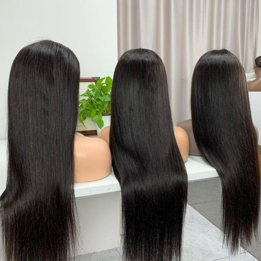 SPARK Hair Factory Outlet 13x4 Transparent Lace Full Frontal Wigs 100% Natural Human Hair 32 34 36 inch Vietnamese Raw Hair