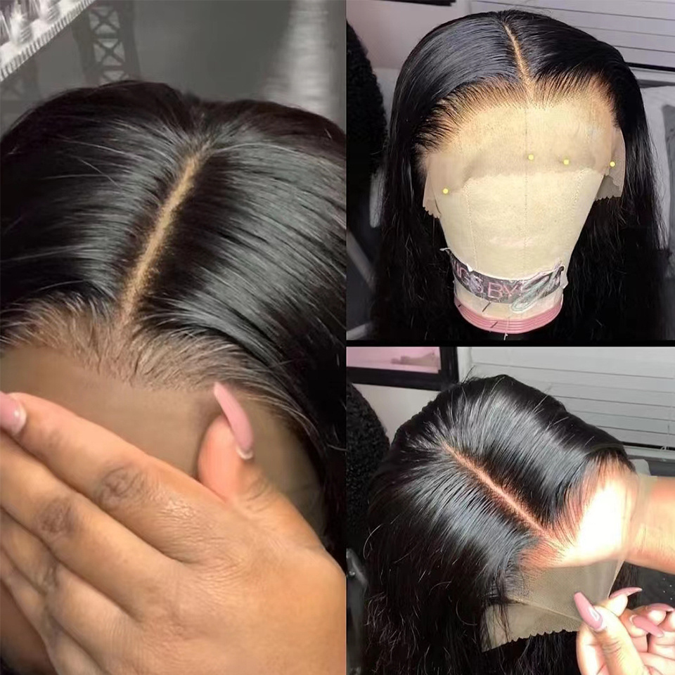 Cuticle Aligned Hair Lace Frontal Wig 38 40 Inch Human Hair Lace Front Wigs Beauty Supply Store Treasure Wigs Resell