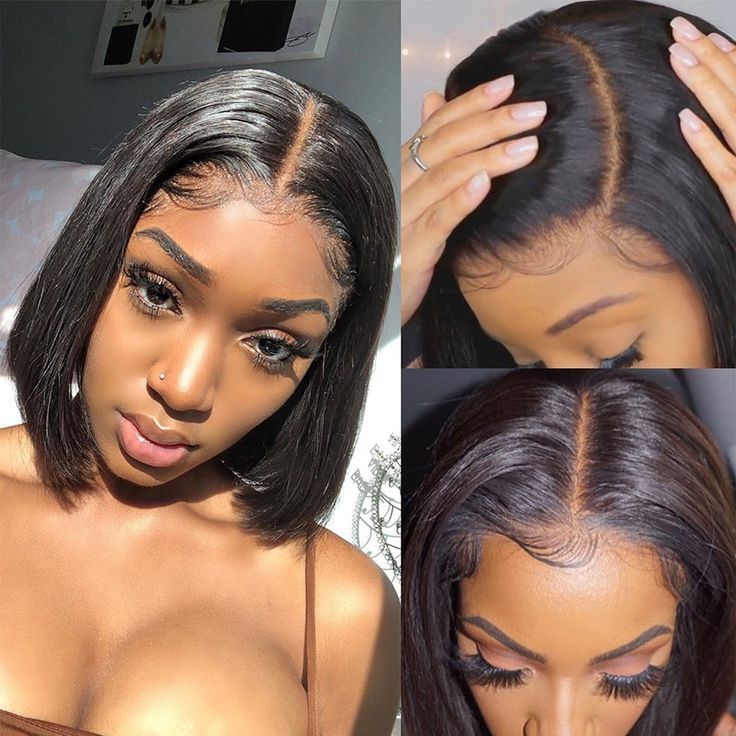 Bone Straight Human Hair Bob Wigs Lace Front High Quality Hair Extensions Vietnamese 100% Virgin Human Hair Wigs For Black Women