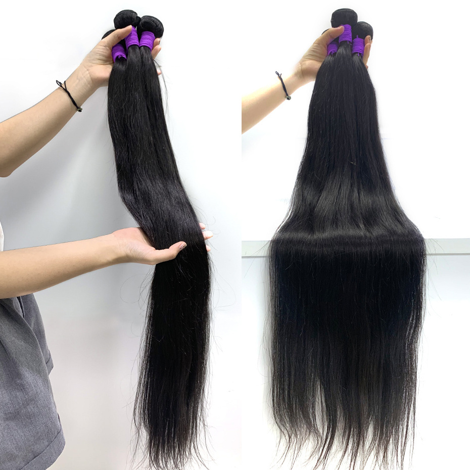 SPARK Raw Indian Virgin 40 Inch Human Hair Extension 40 Inch Cheap Long Straight Cuticle Aligned Human Hair Bundles Natural Hair