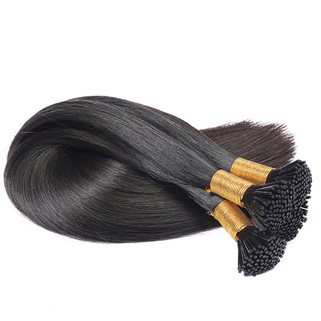 Raw Keratin itip extension hair 100% Remy natural hair extension human Double Drawn Vietnam i tip hair extensions wholesale