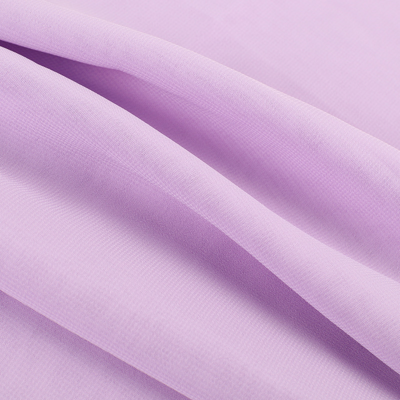 In-stock Wholesale 100% Polyester 100D 85gsm Plain Chiffon Fabric for Hijab