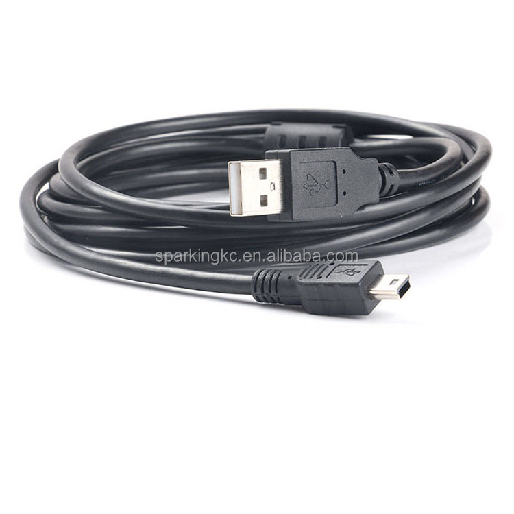 Wholesales 28awg/1p 24awg/2c Mini USB 5P Data Sync Power Supply Charge Cable