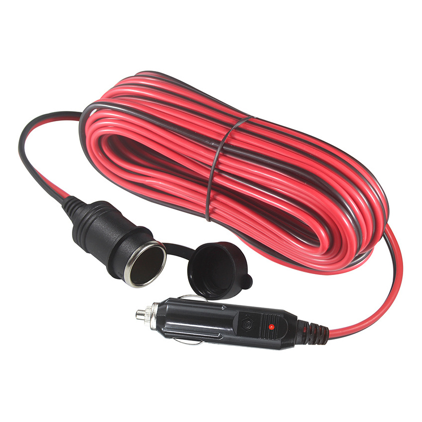 cigarette lighter with spiral cable 3.5mm jack 1.2m car cigarette lighter aux cable