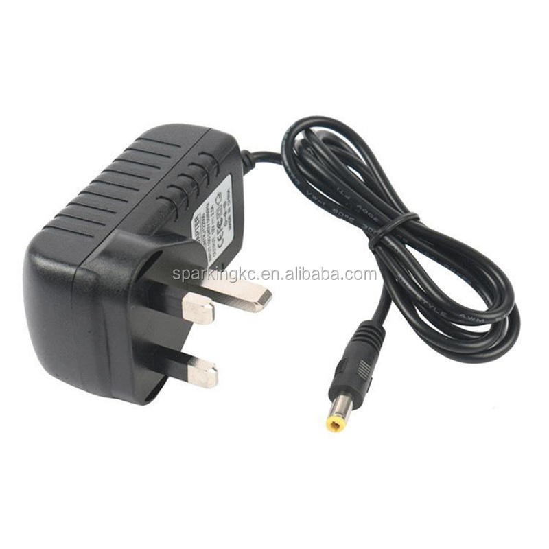 Uk Plug Charger Adapter Wall Mounted Switching 9V 12V 1A Ac Dc 5V 2A Uk 3 Pin dc 3.5Mm 1.35Mm Power Supply