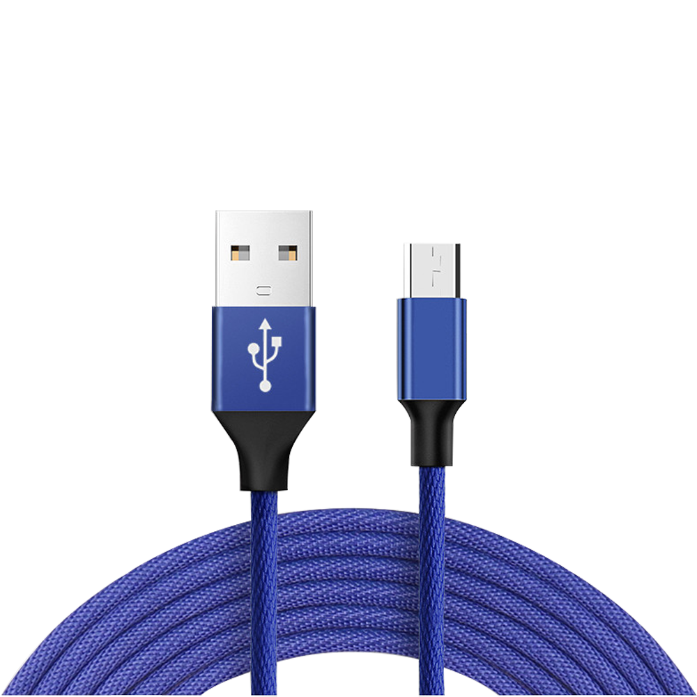 1m Micro USB to USB 2.0 Cable Nylon Braided Sync and Fast Charging mobile phone charger Micro USB Cable