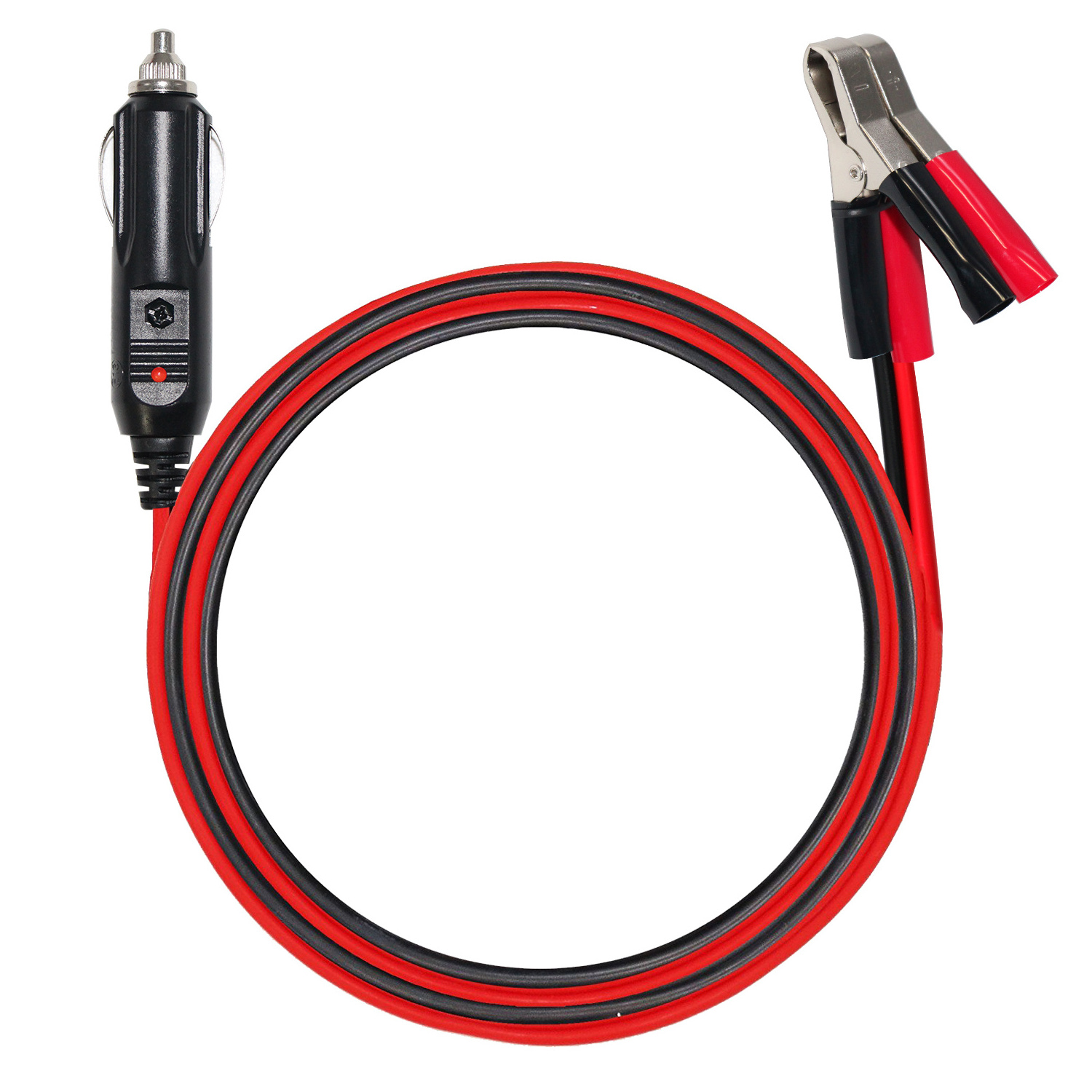 Car Cables Dc Fuse Charging Battery 2Pin Alligator Clip Cable 12V-24v Solar Cigarette lighter Plug to Alligator Clips