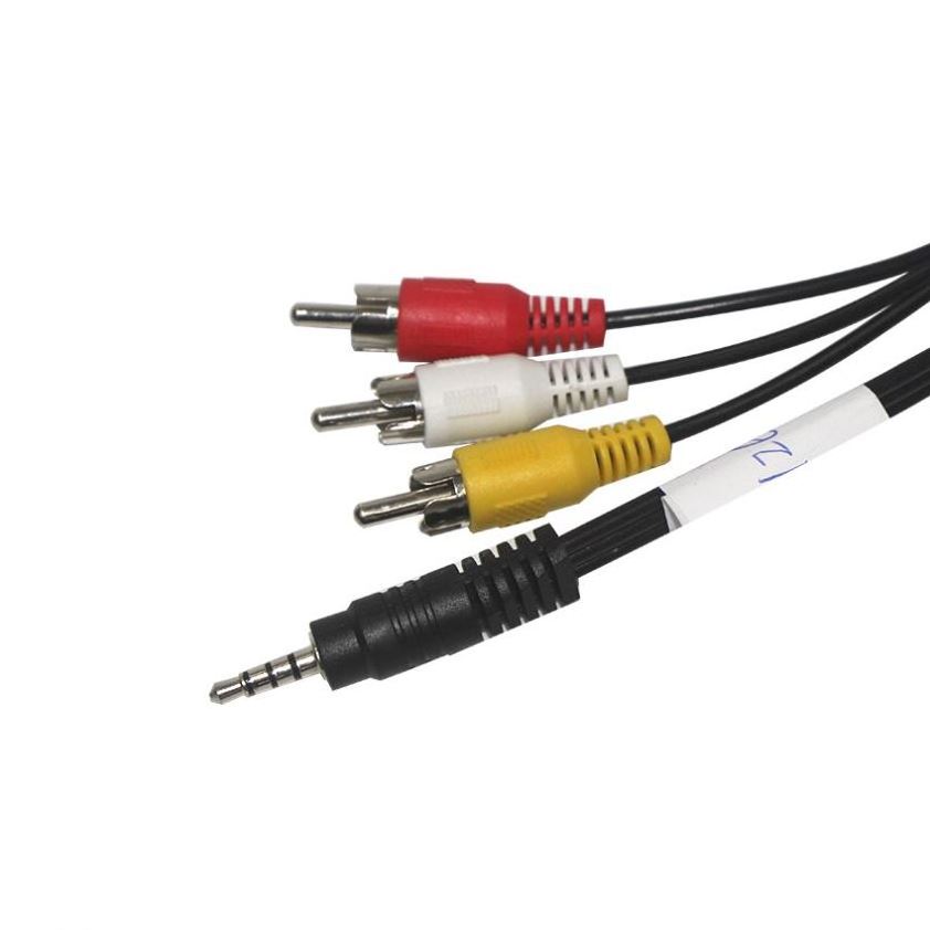 rca cable splitters  fireworks s-video male to 3-rca female composite av cable m/f for laptop pc tv