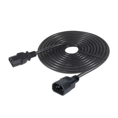 Iec Male to Female Connector 60320 320 Electrical Extension C14 To C13 extension Power Cord Cable