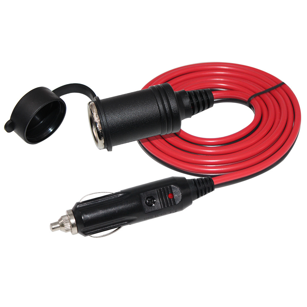 cigarette lighter with spiral cable 3.5mm jack 1.2m car cigarette lighter aux cable